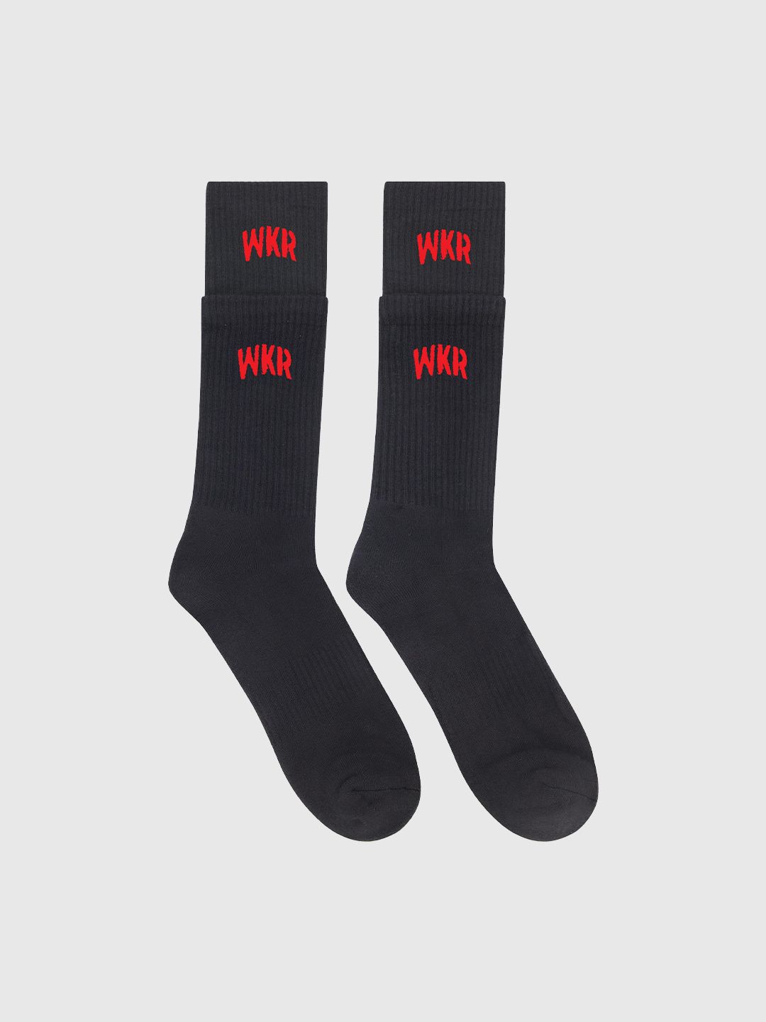 Black/Red Double Layered Sock