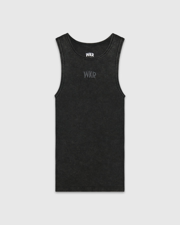 WKR Acid Washed Black Armored Tank (Size Up)