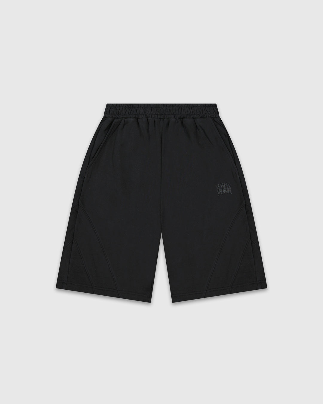 Black Low Cut Panel Short - Core II