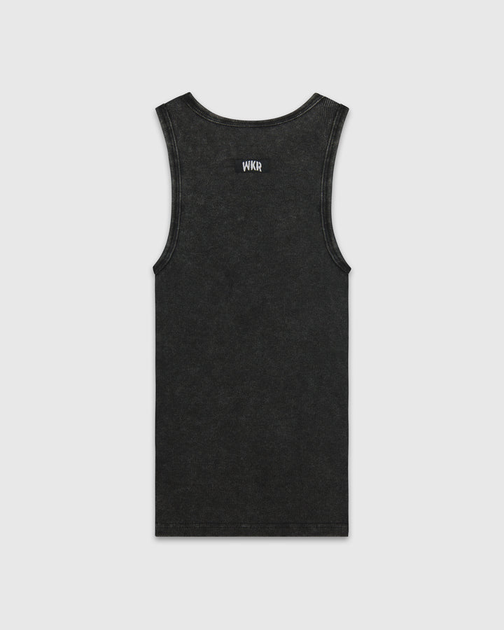 WKR Acid Washed Black Armored Tank (Size Up)