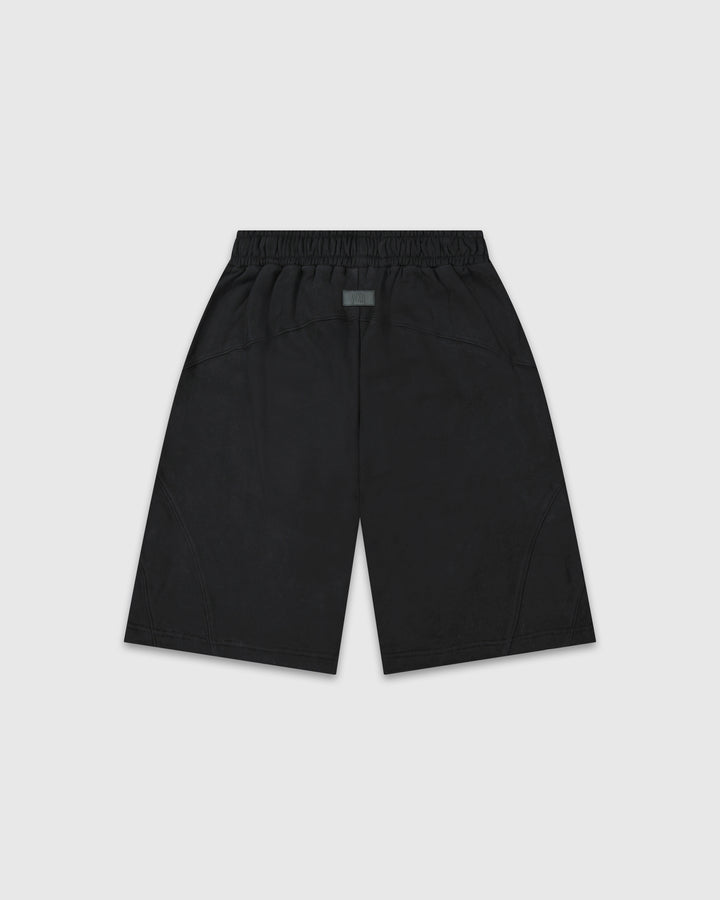 Black Low Cut Panel Short - Core II