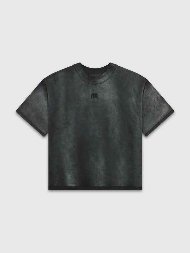 PRE-ORDER: Vintage Black WKR Waffle Knit Shirt