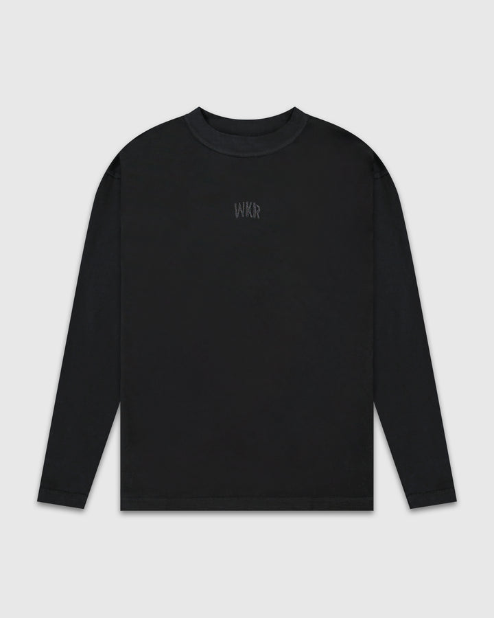 Black Relaxed Oversized Longsleeve - Core II
