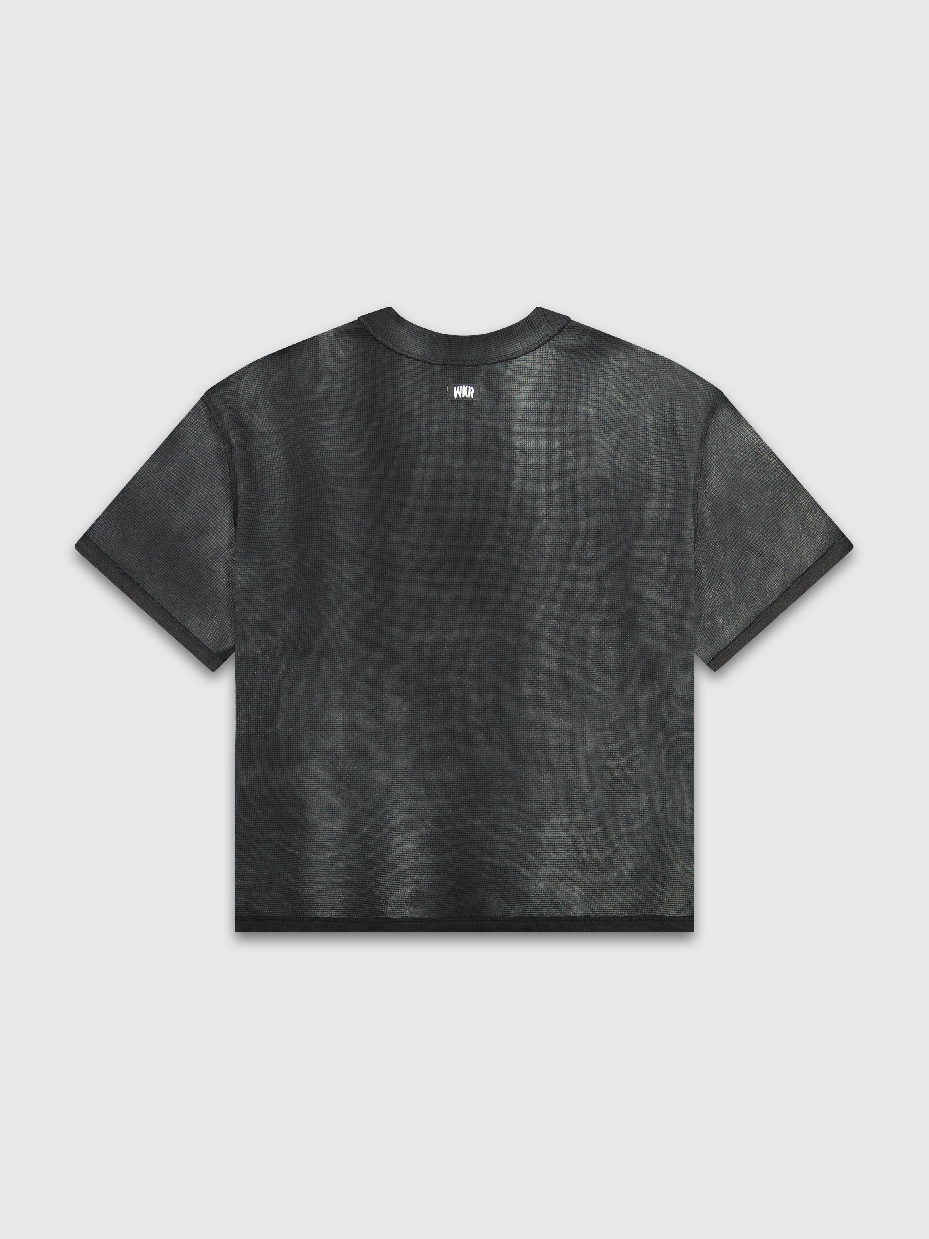 PRE-ORDER: Vintage Black WKR Waffle Knit Shirt