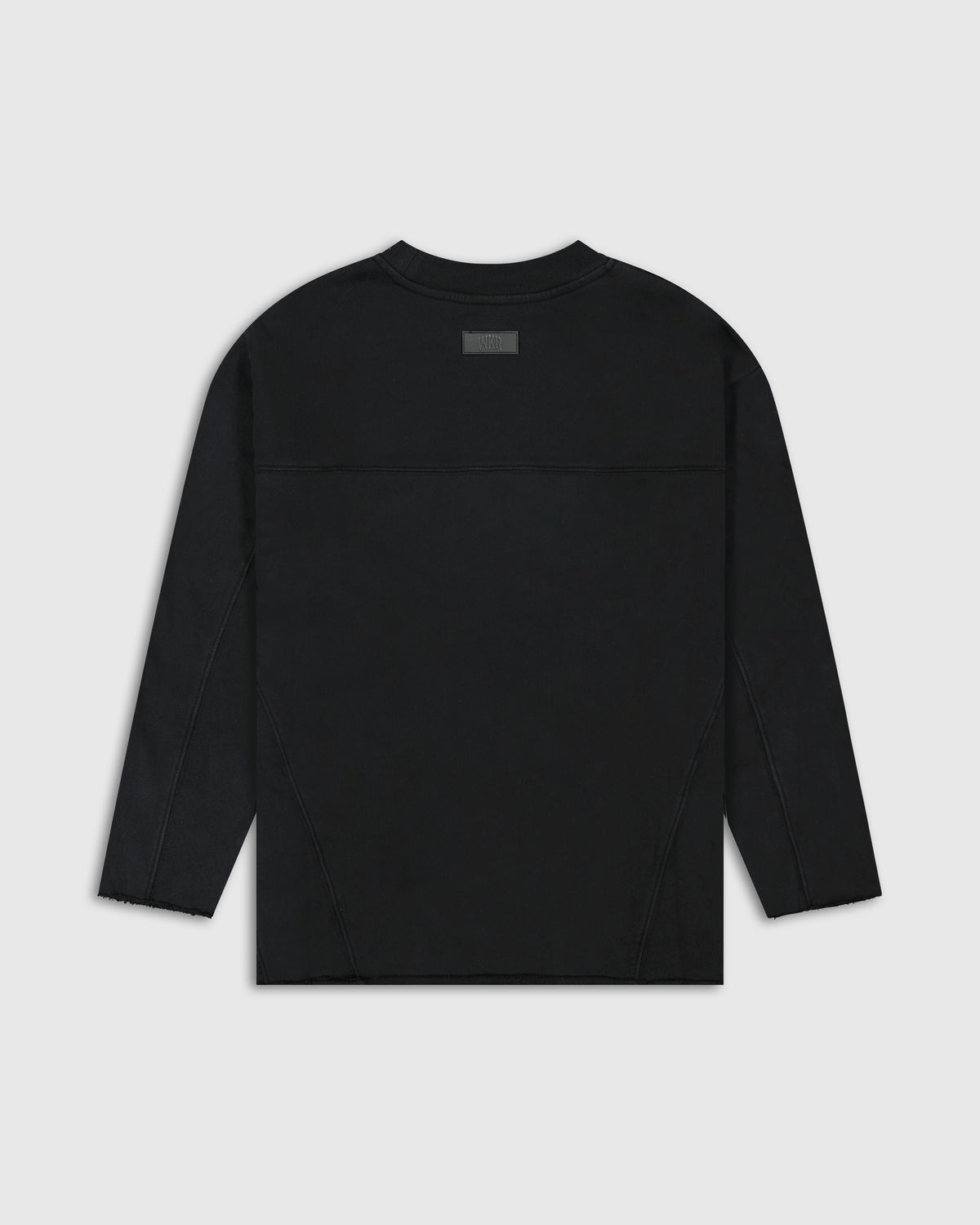 Black Paneled Oversized Longsleeve - Core II