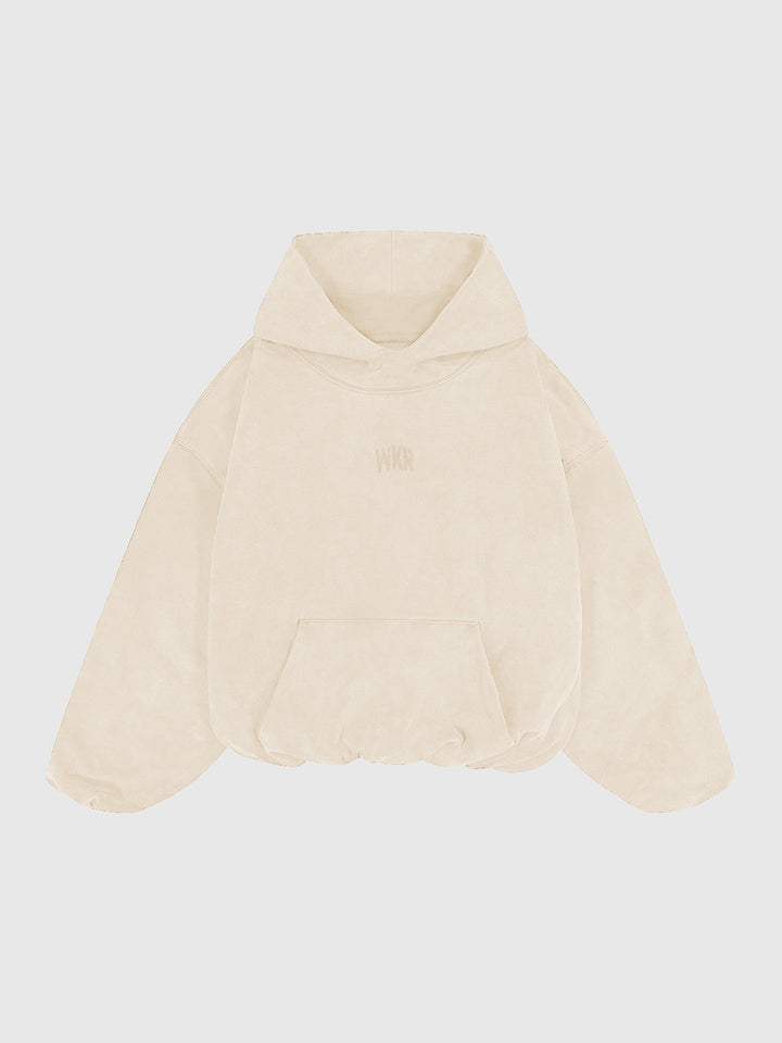 Beige Awakening Heavyweight Double Layered Hoodie