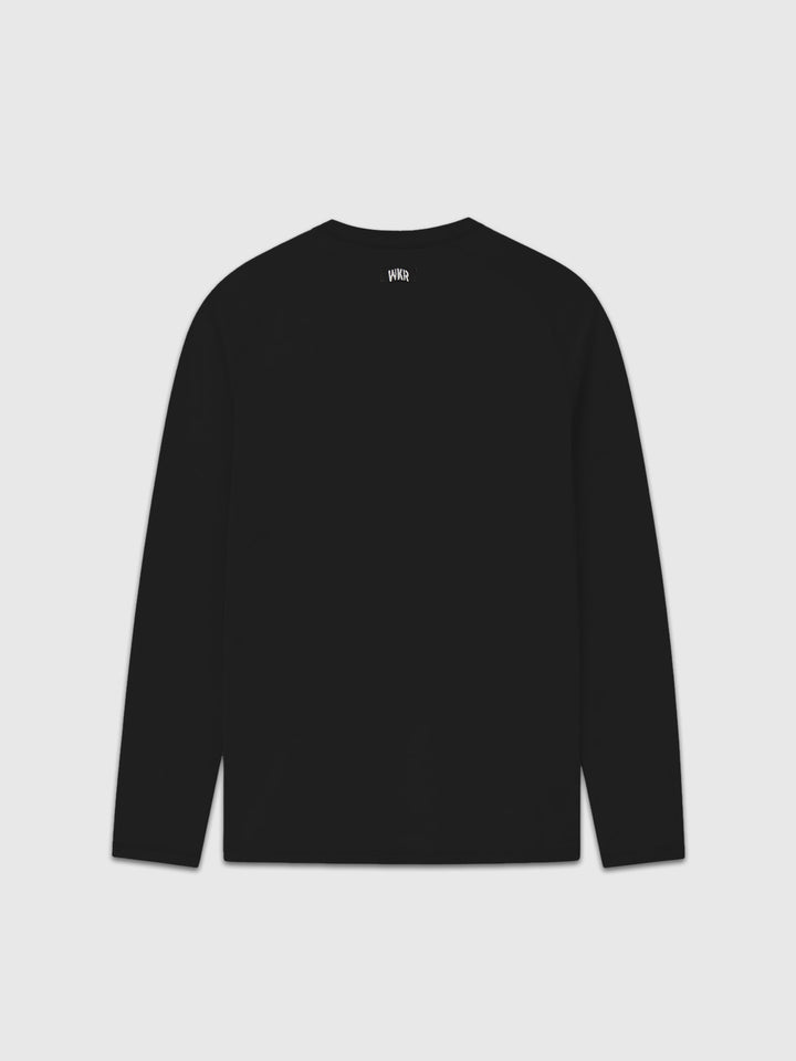 Black ESSNTLS Longsleeve Tee