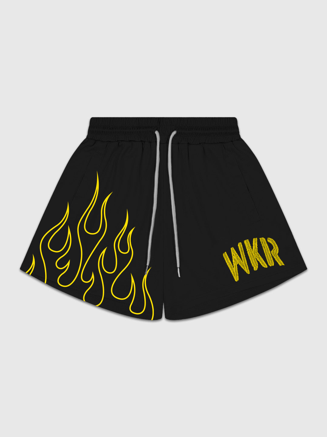 Black/Yellow Flame Premium Performance Short