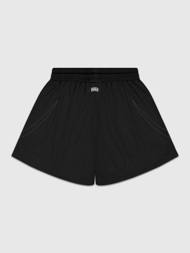 Black/Purple Tribal Flame Premium Performance Short