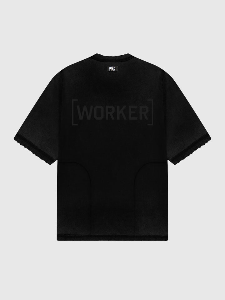 Black WKR Patchwork Tee - SS4