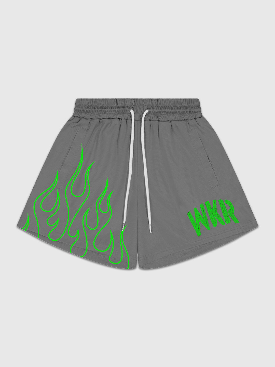 Gray/Green Flame Premium Performance Short