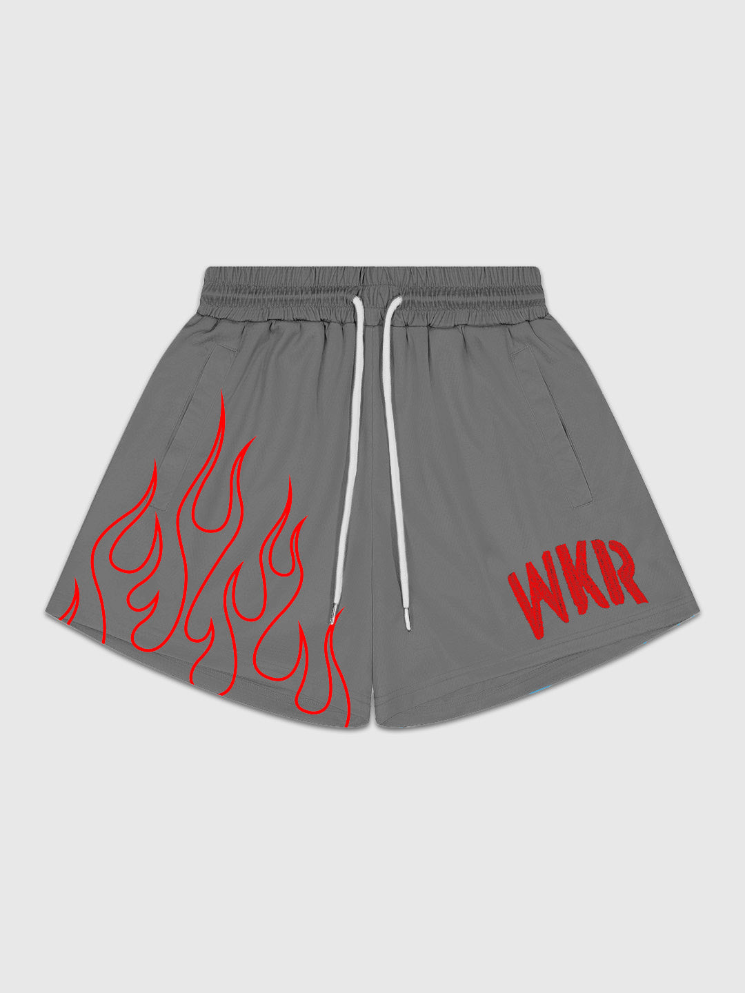 Gray/Red Flame Premium Performance Short
