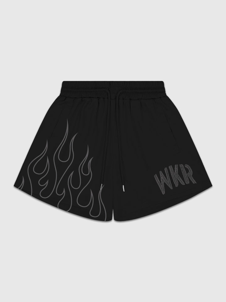 Black/Gray Flame Premium Performance Short