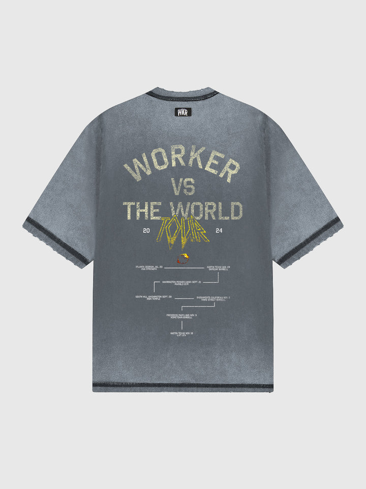 Vintage Gray 2024 WKR World Tour Tee