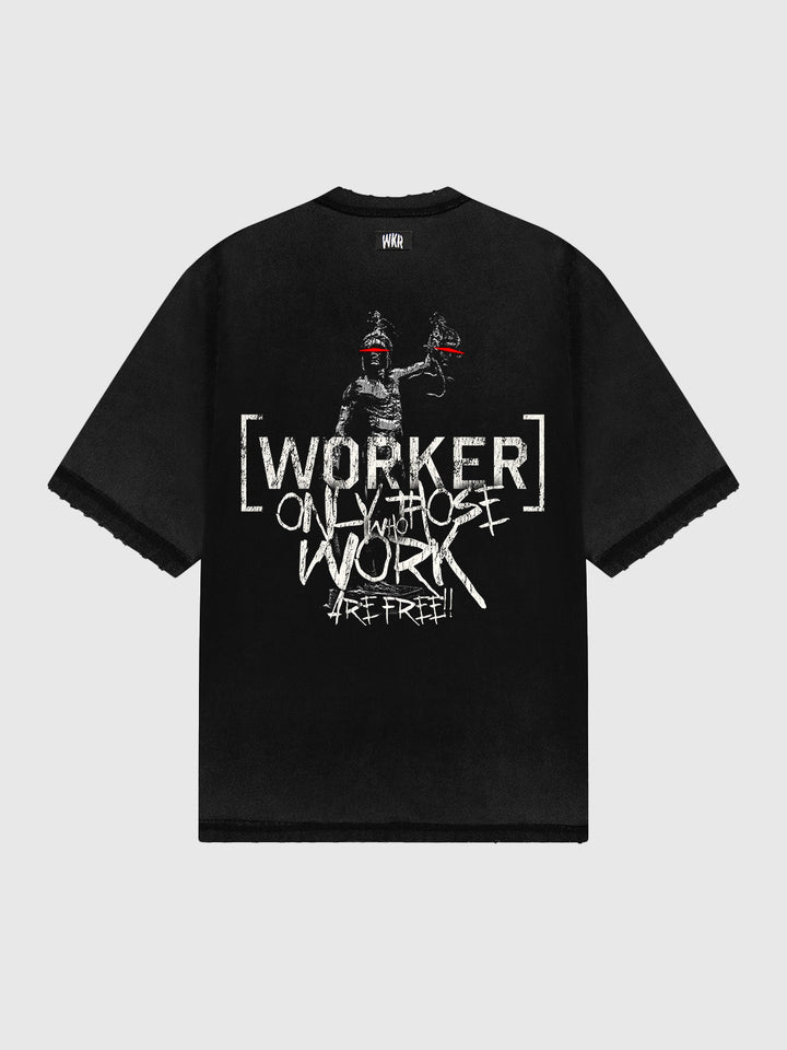Black WKR Statue Tee - NQ