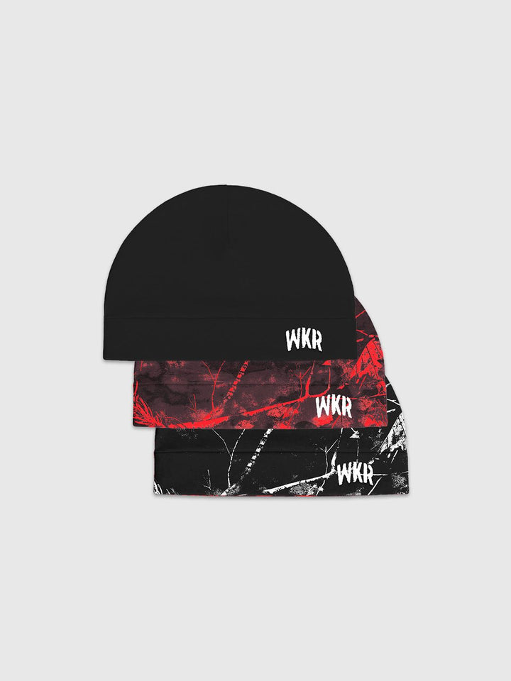 WKR Skull Cap - 3 PACK