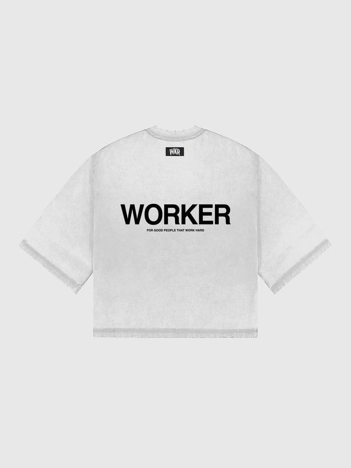 Off-White WKR 3/4 Sleeve Cropped Tee - Pursuit