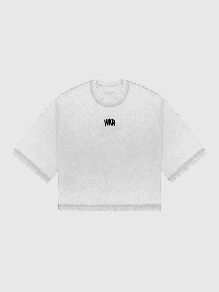 Off-White WKR 3/4 Sleeve Cropped Tee - Pursuit