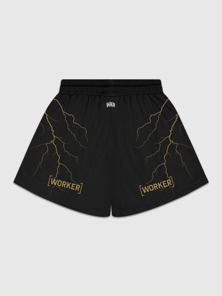 Gold Lightning Performance Short - Earned