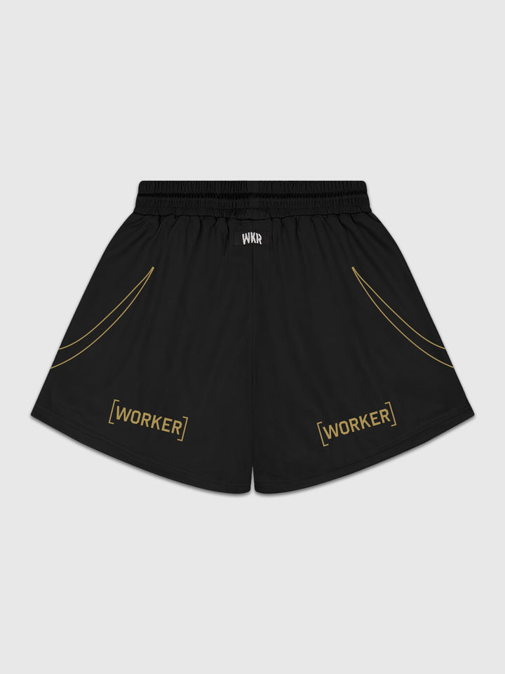 Gold Tribal Flame Performance Short - Earned