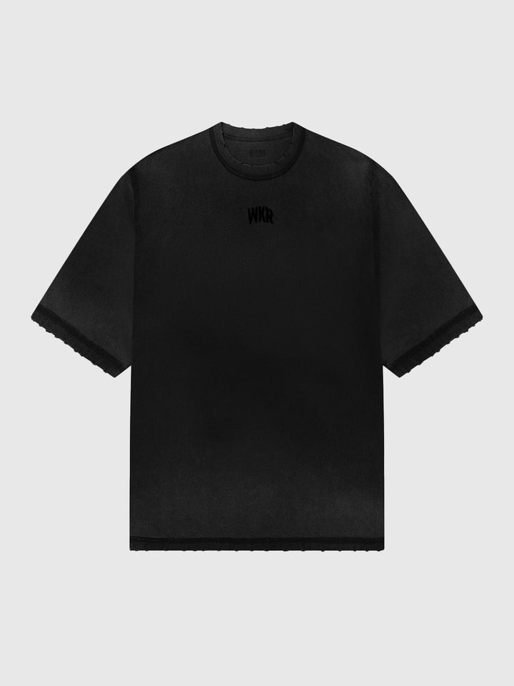 Black WKR Patchwork Tee - SS4