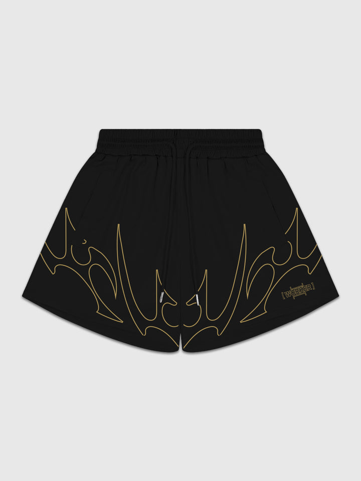 Gold Tribal Flame Performance Short - Earned