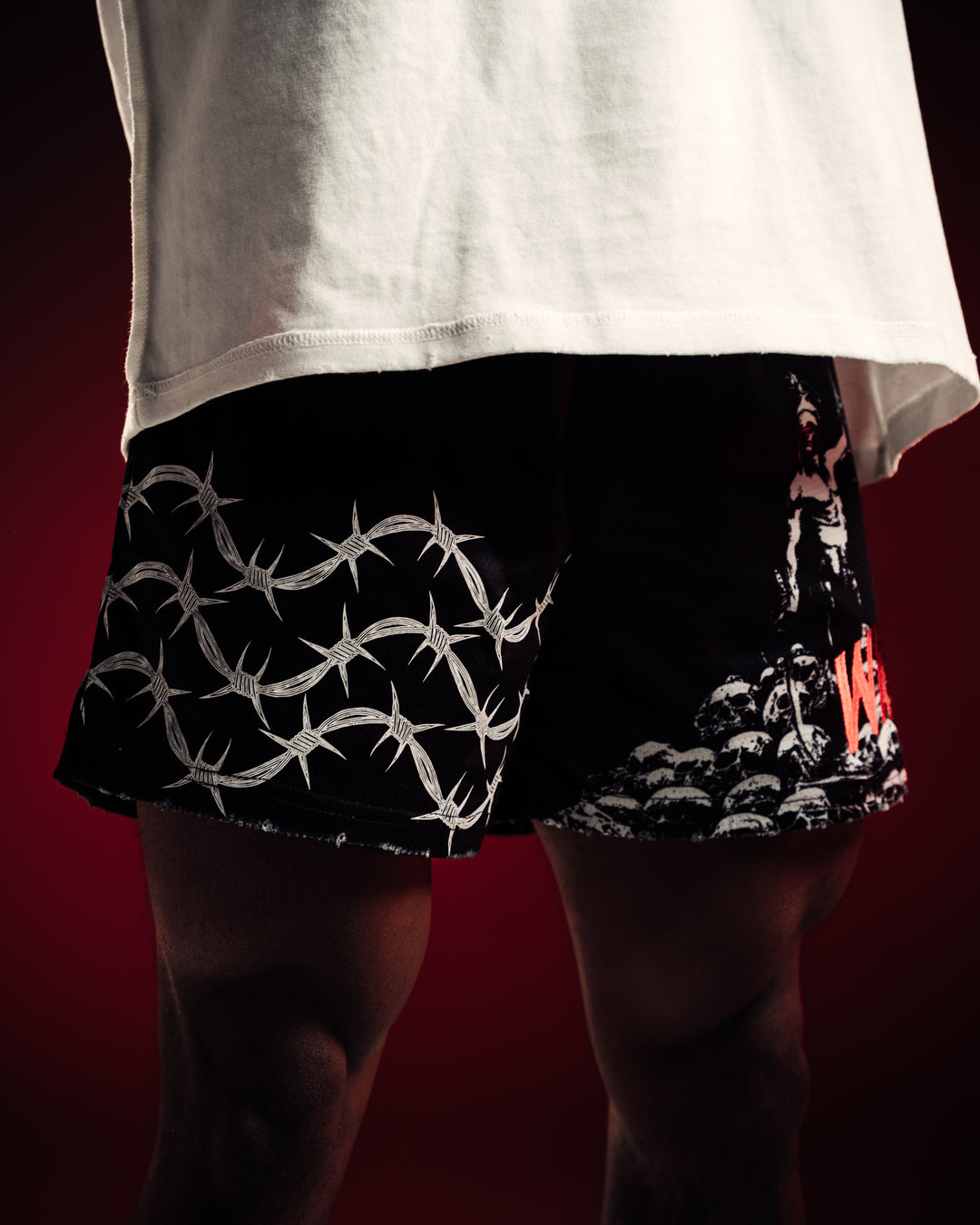 Black WKR Statue Skull Short - NQ