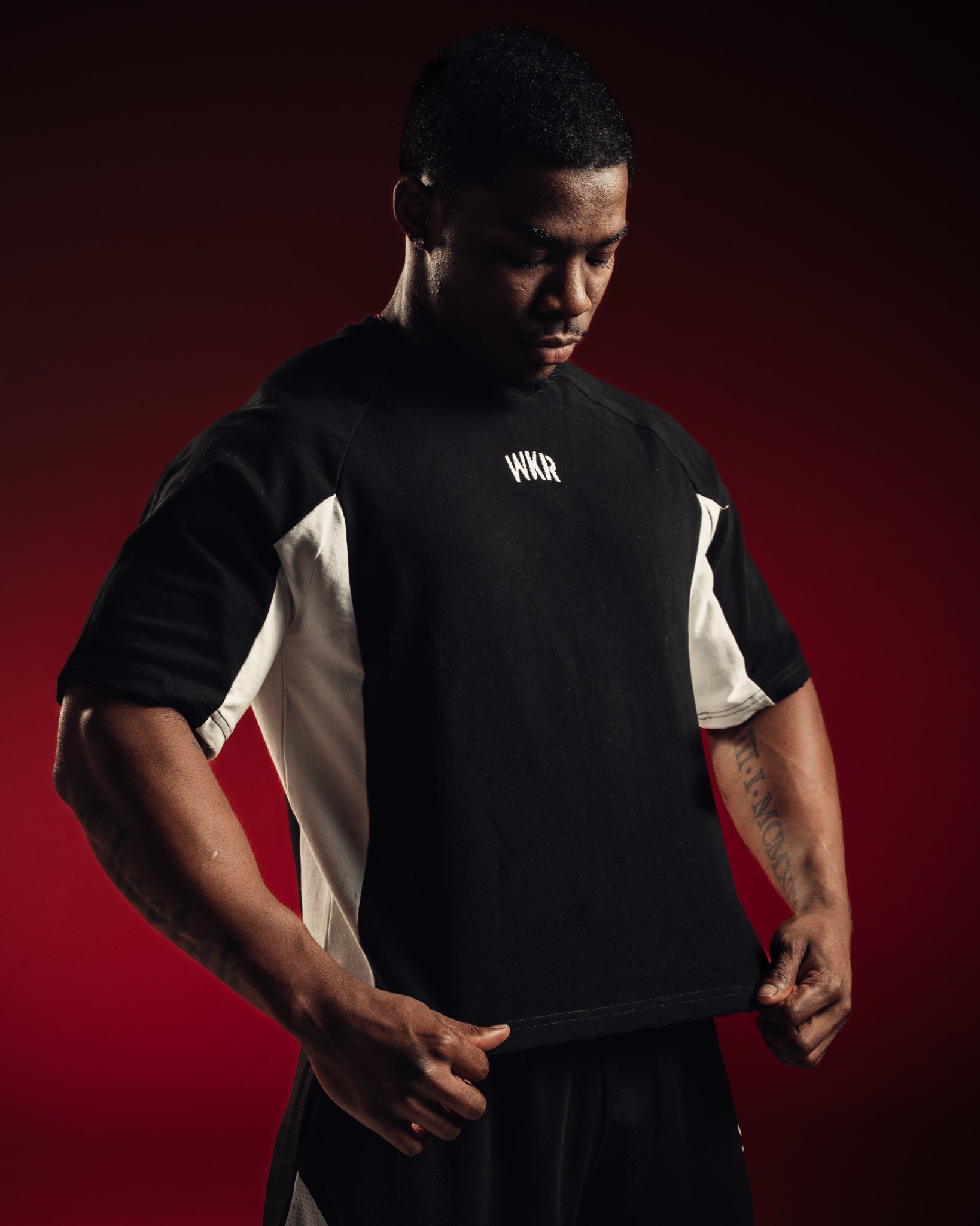 Black WKR Dual Tone Tee - NQ