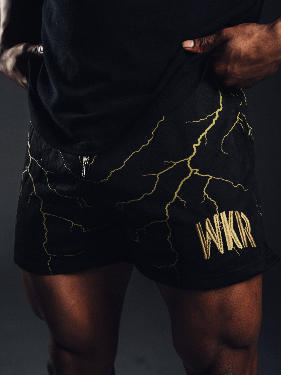 Gold Lightning Performance Short - Earned