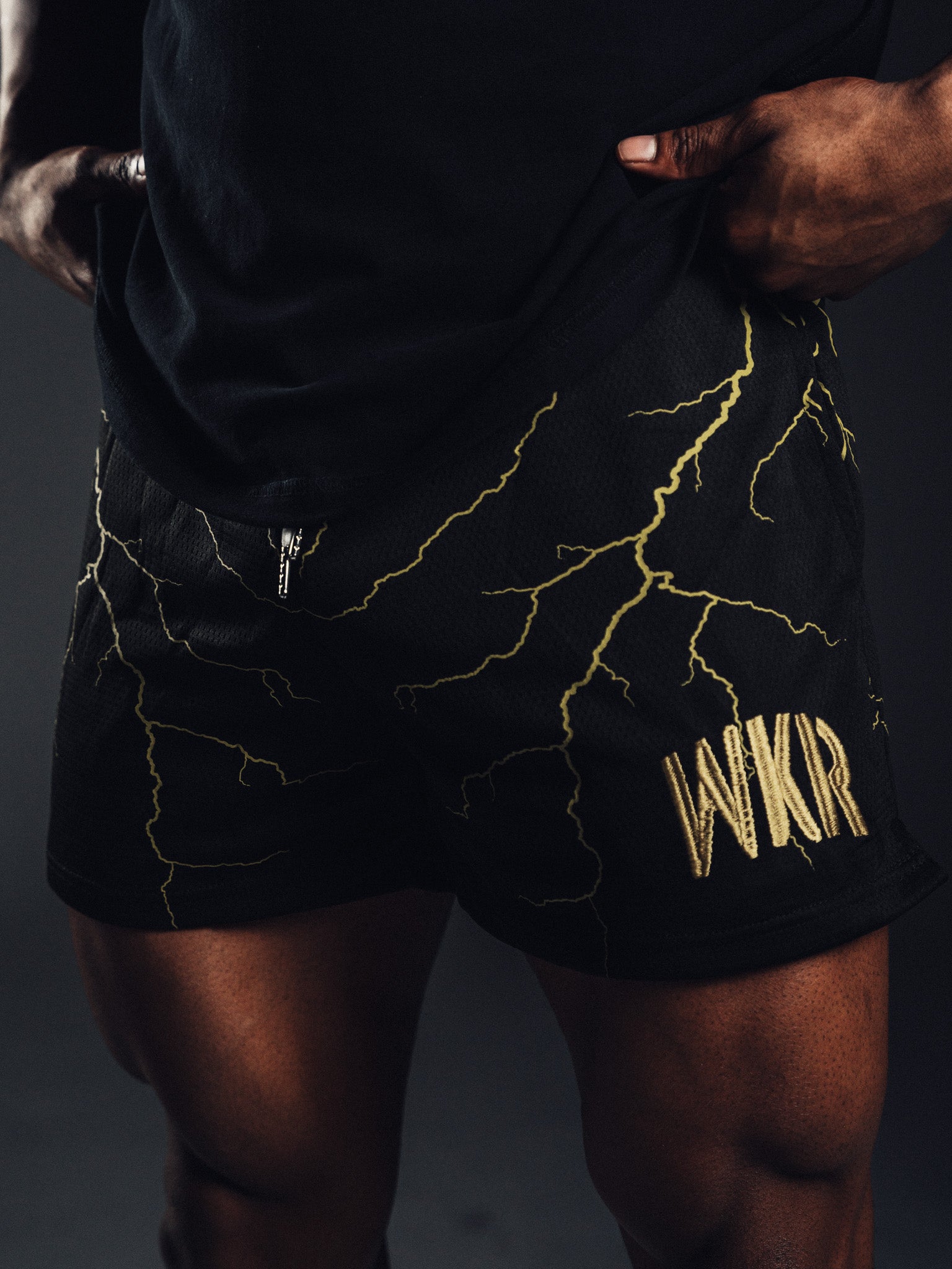 Gold Lightning Performance Short - Earned