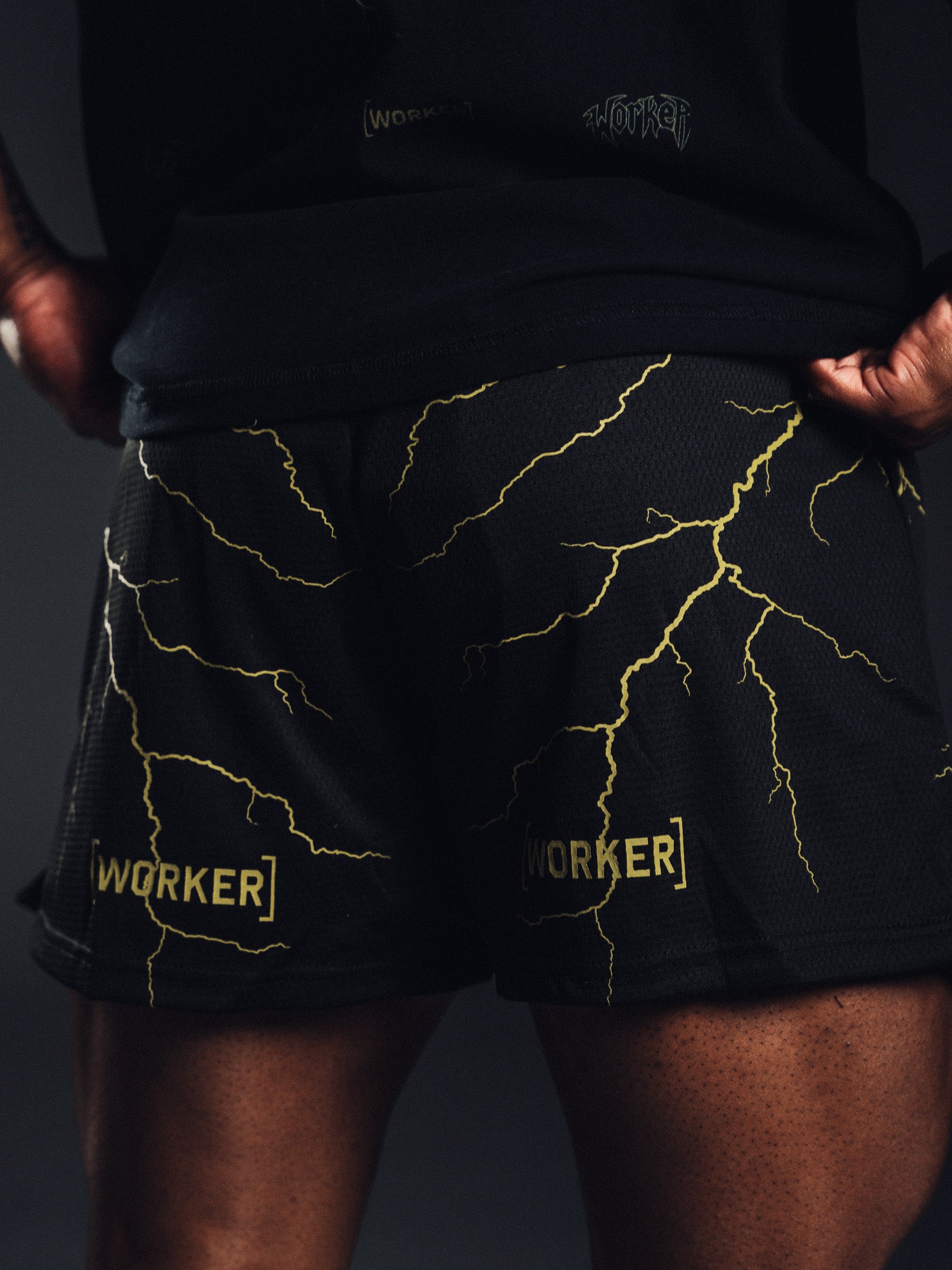 Gold Lightning Performance Short - Earned