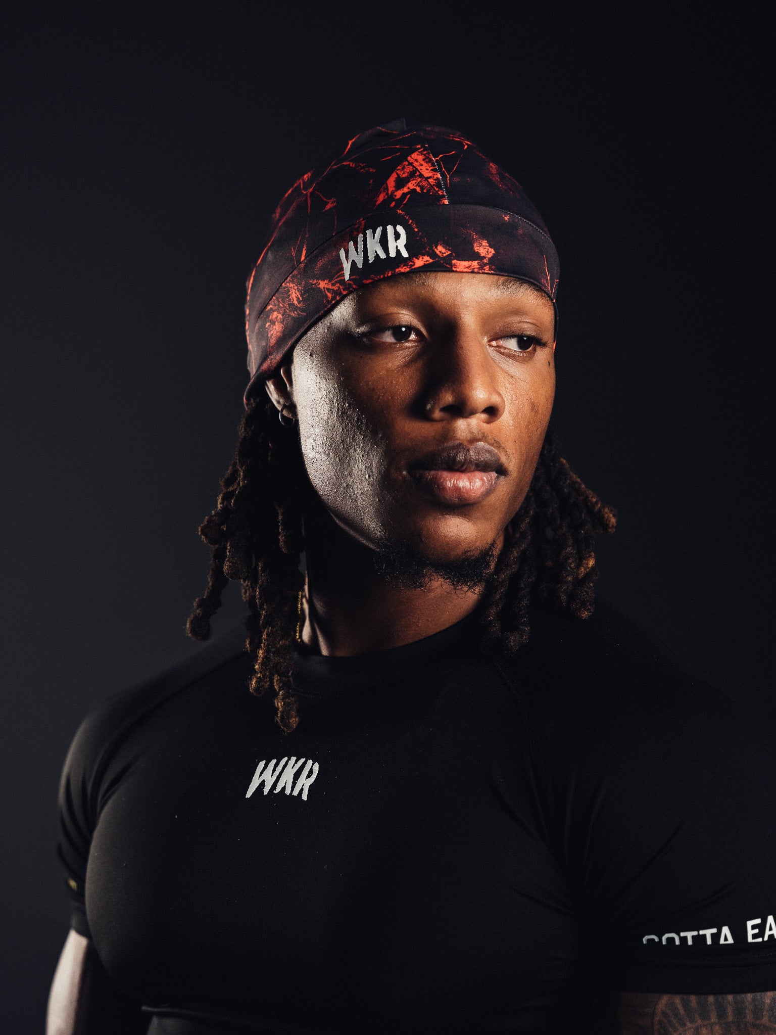Red Camo WKR Skull Cap