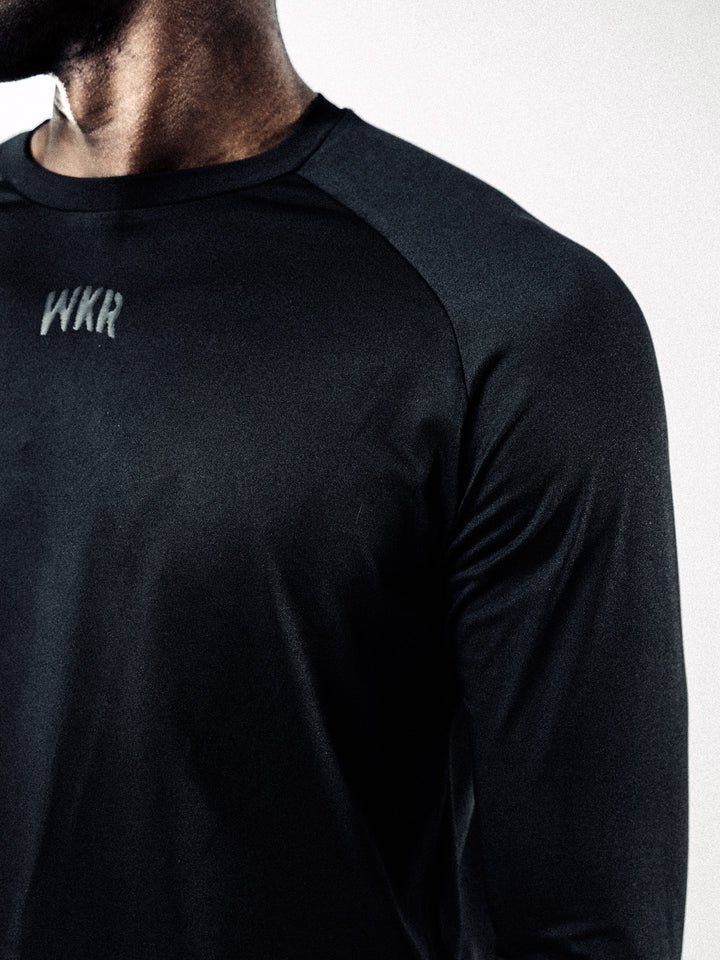 Black ESSNTLS Longsleeve Tee