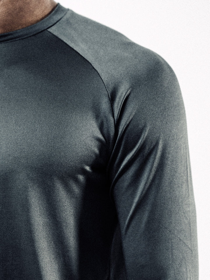 Gray ESSNTLS Longsleeve Tee