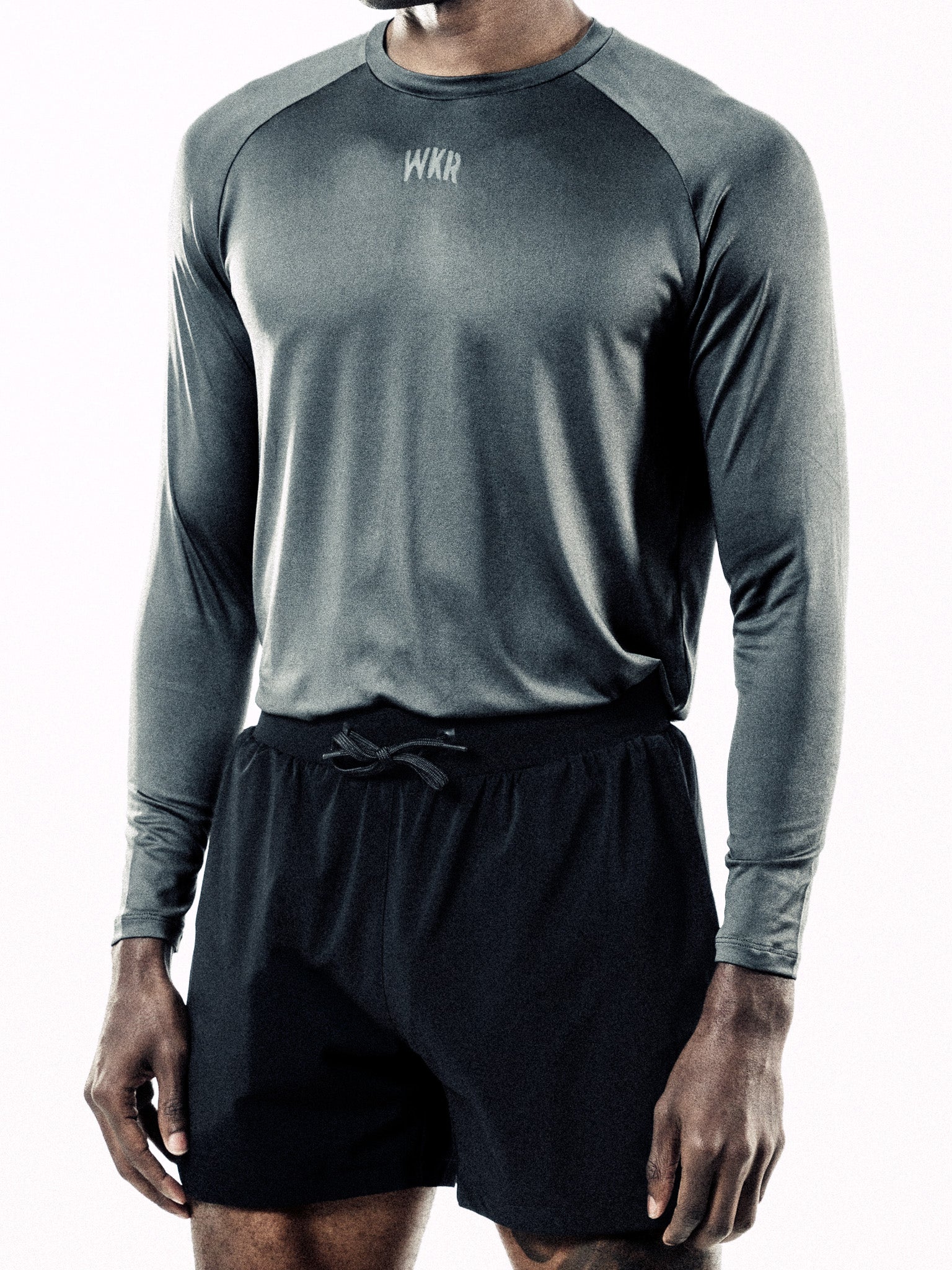 Gray ESSNTLS Longsleeve Tee