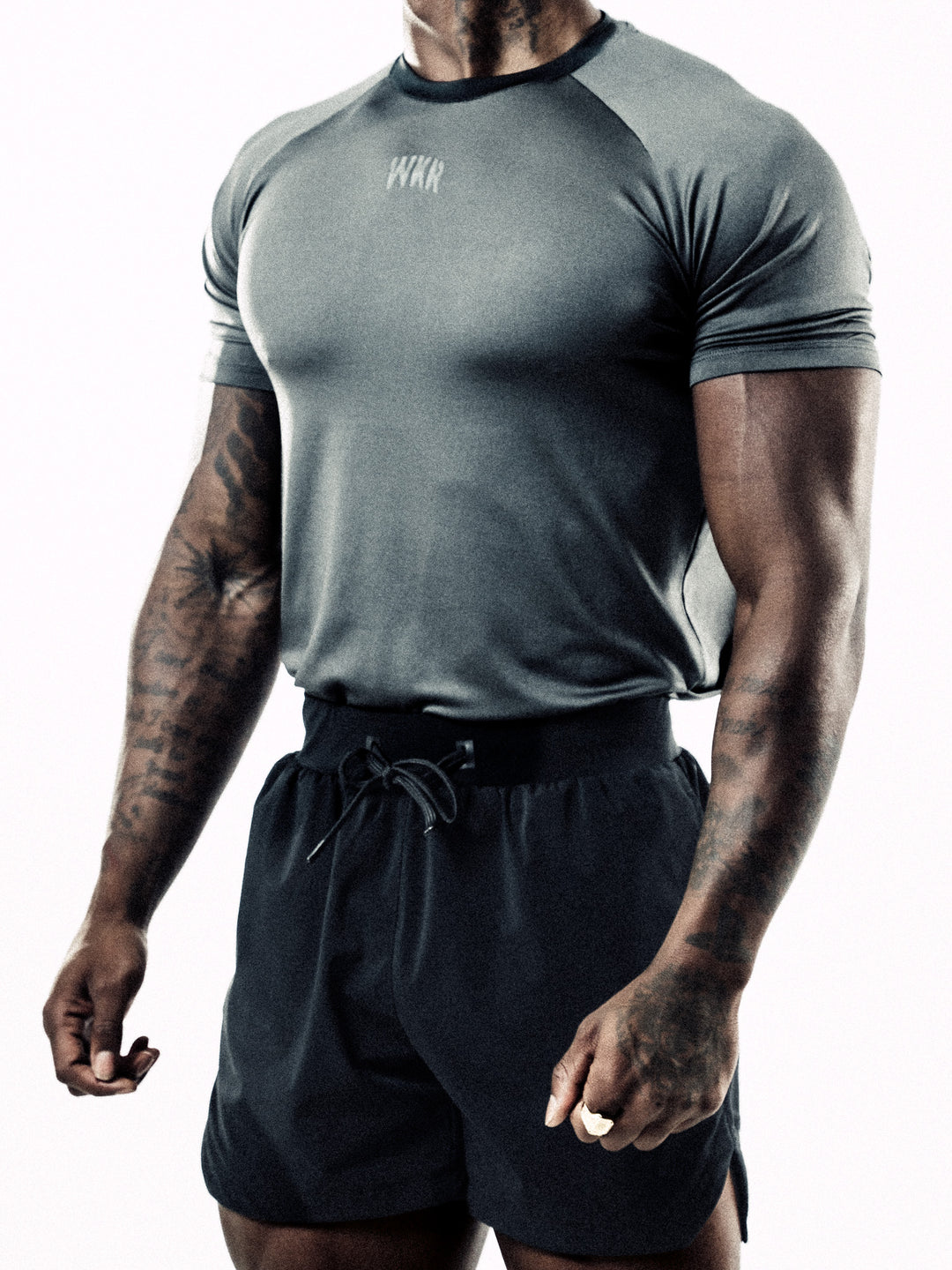 Gray ESSNTLS Tee