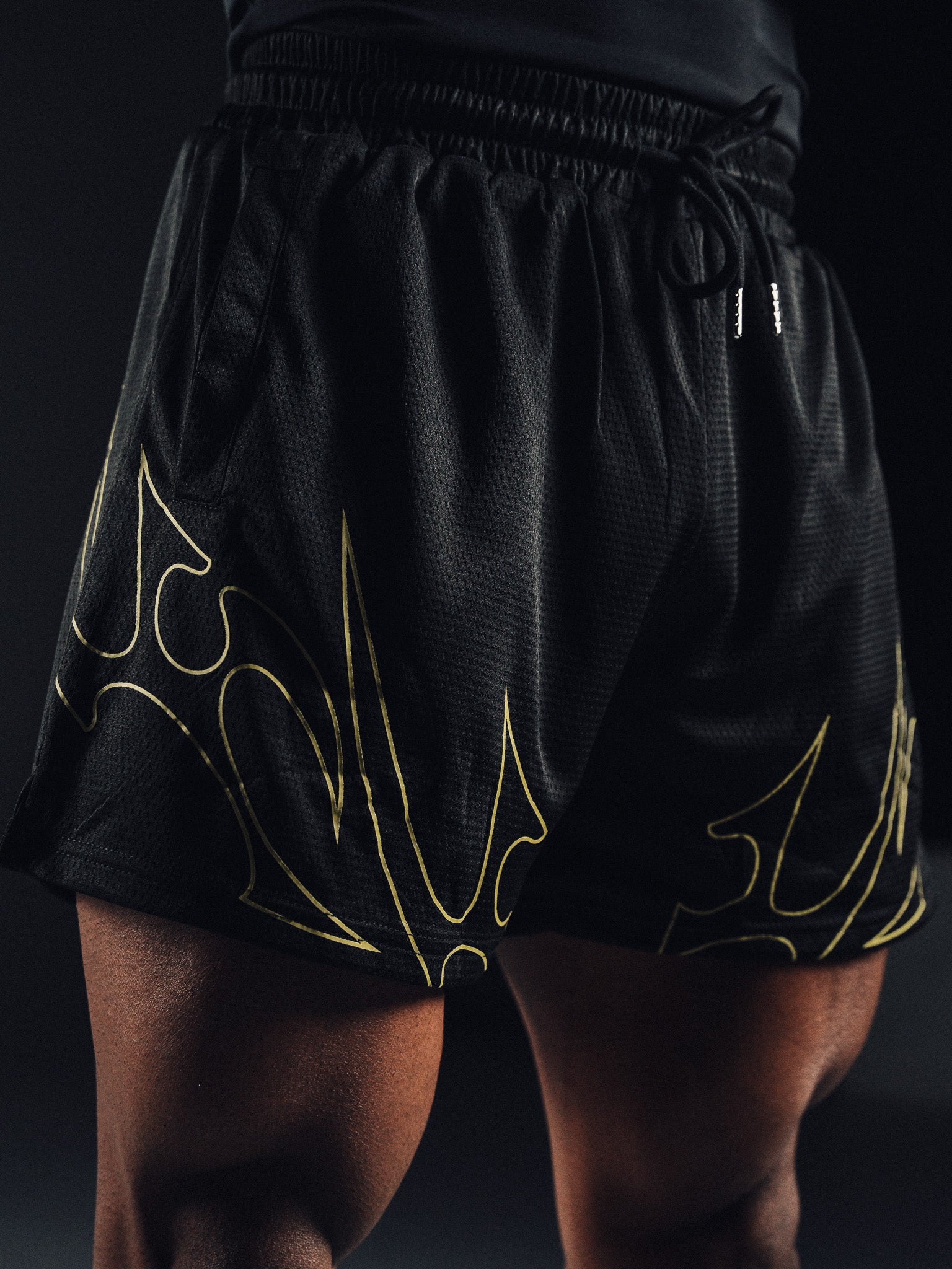 Gold Tribal Flame Performance Short - Earned