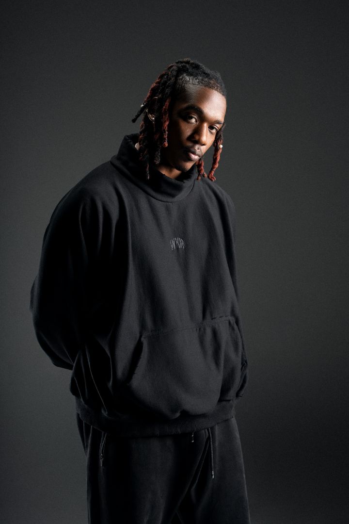 Black High Neck Pullover - SS3