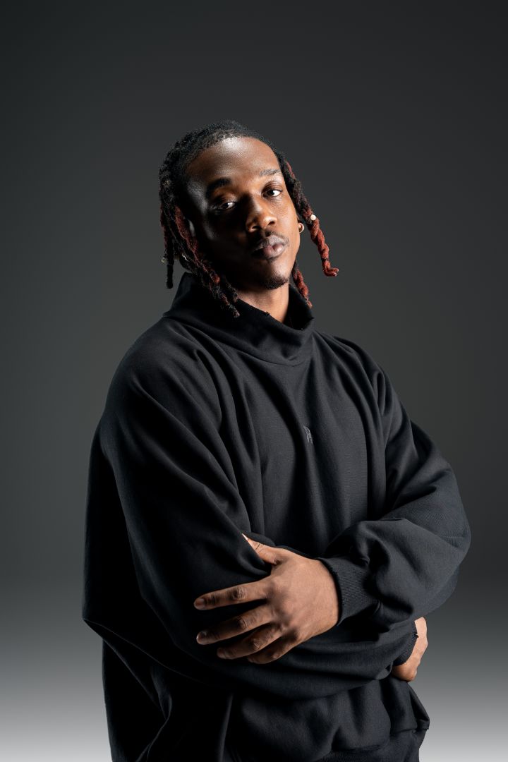 Black High Neck Pullover - SS3