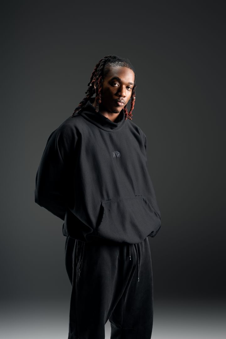 Black High Neck Pullover - SS3