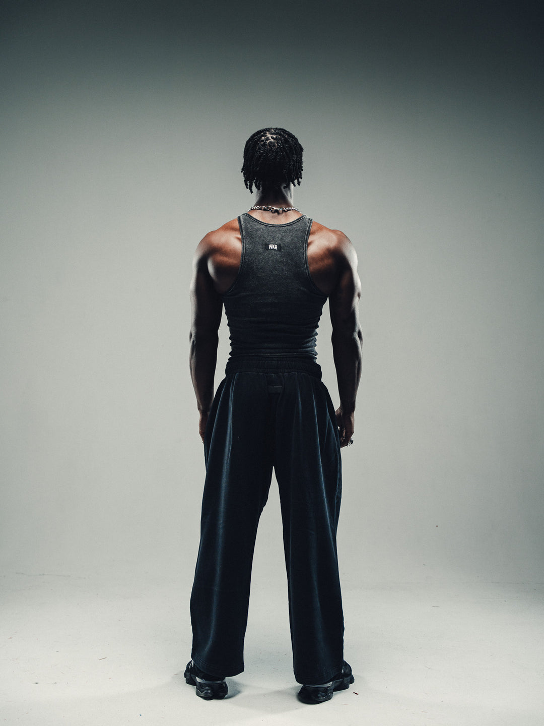 WKR Acid Washed Black Armored Tank (Size Up)