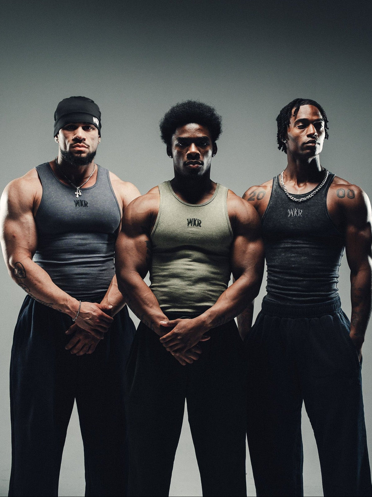 WKR Acid Washed Armored Tank 3-Pack (Size Up)