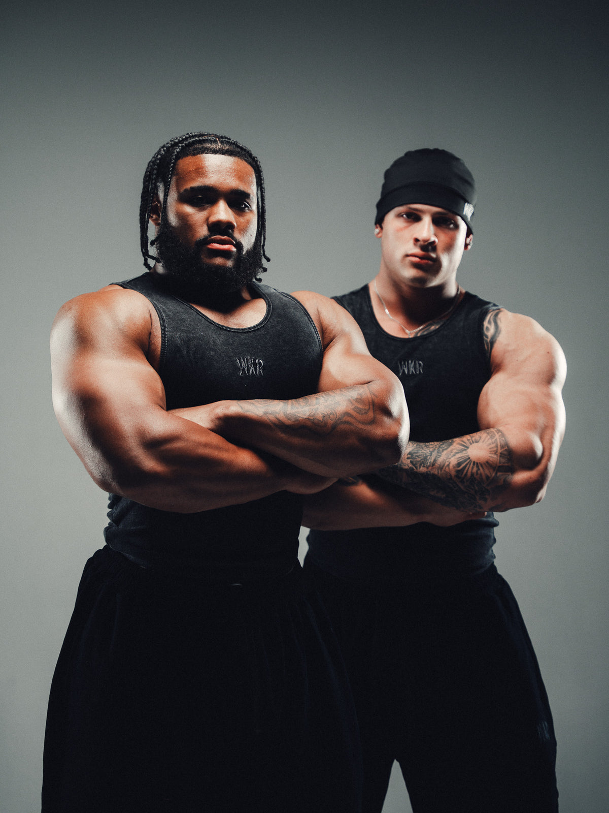 WKR Acid Washed Black Armored Tank (Size Up)