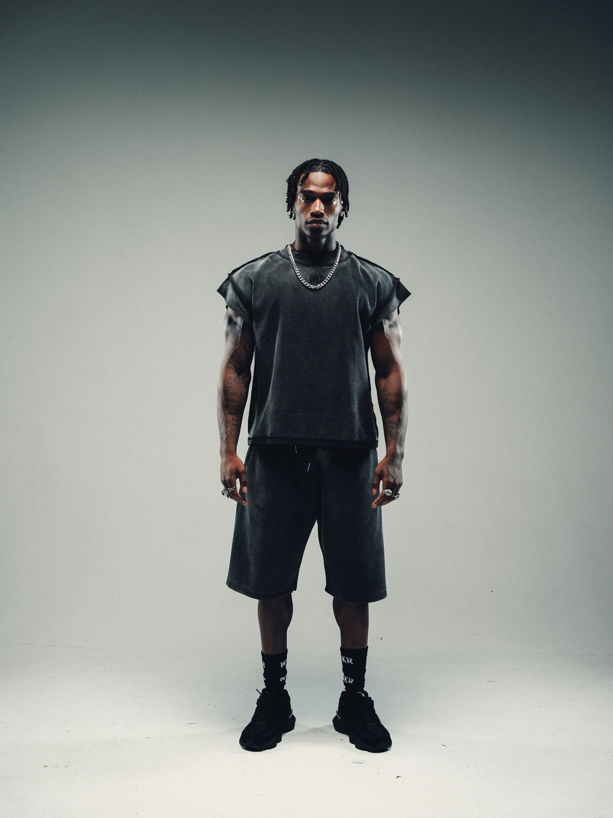 Vintage Washed Waffle Knit Cut-Off - Core II