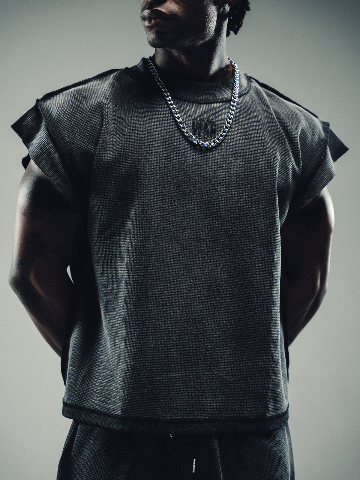 Vintage Washed Waffle Knit Cut-Off - Core II