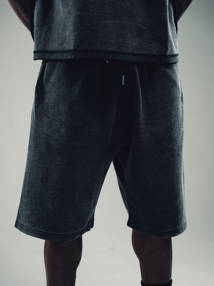 Vintage Washed Waffle Knit Low Cut Short - Core II