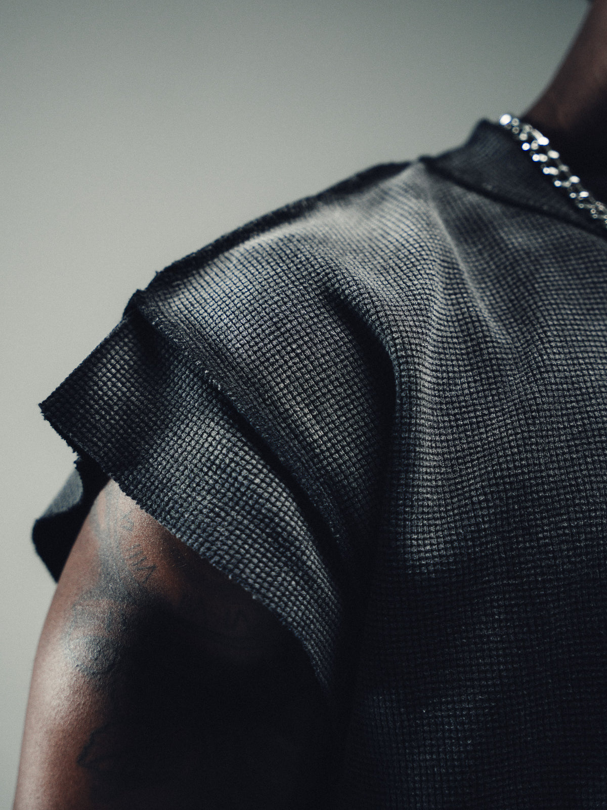 Vintage Washed Waffle Knit Cut-Off - Core II