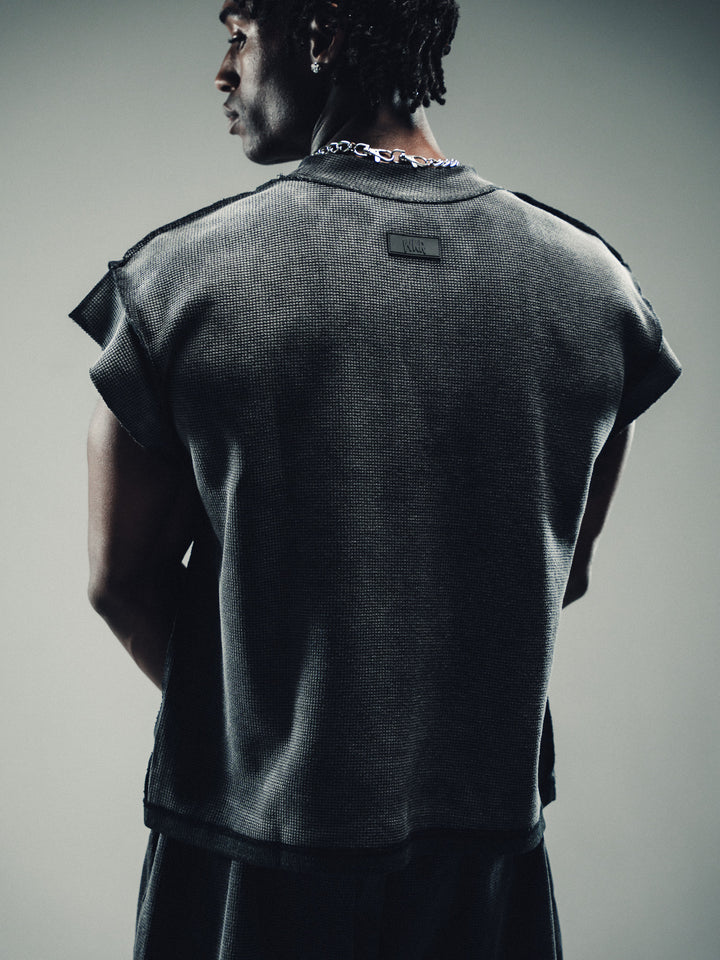 Vintage Washed Waffle Knit Cut-Off - Core II