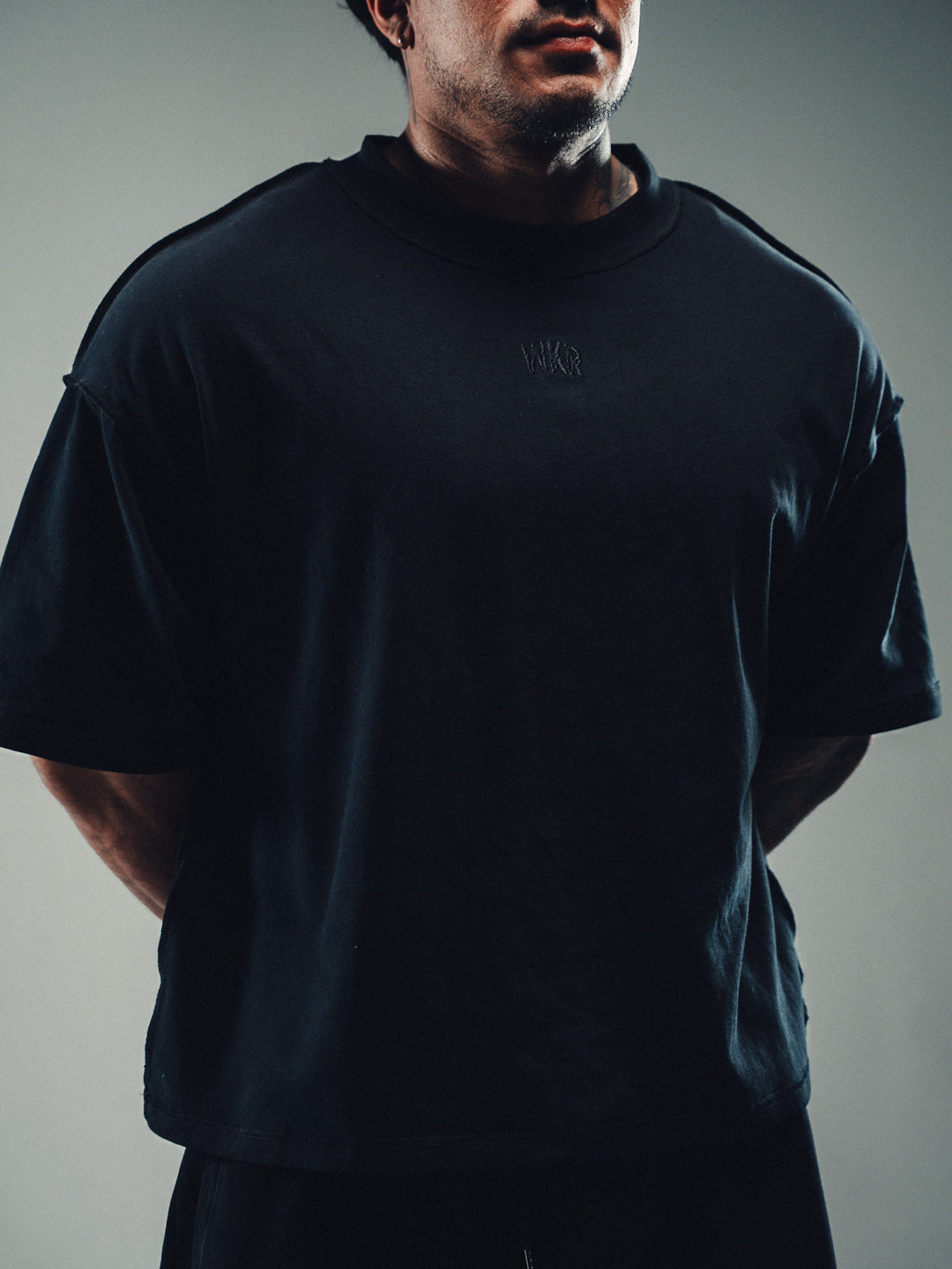 Black Drop Shoulder Tee - Core II