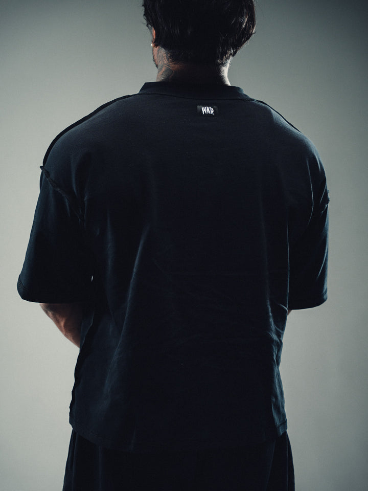 Black Drop Shoulder Tee - Core II
